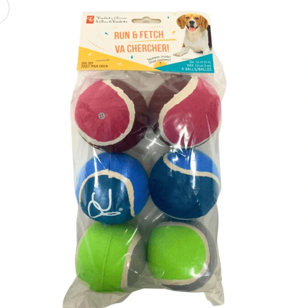 President's Choice Fetch n Run Dog Balls 6 Count